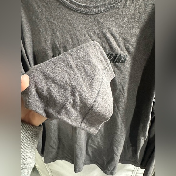 Calvin Klein Jeans Long Sleeve Crewneck Shirt Gray Size 2XL Cotton - Picture 4 of 5